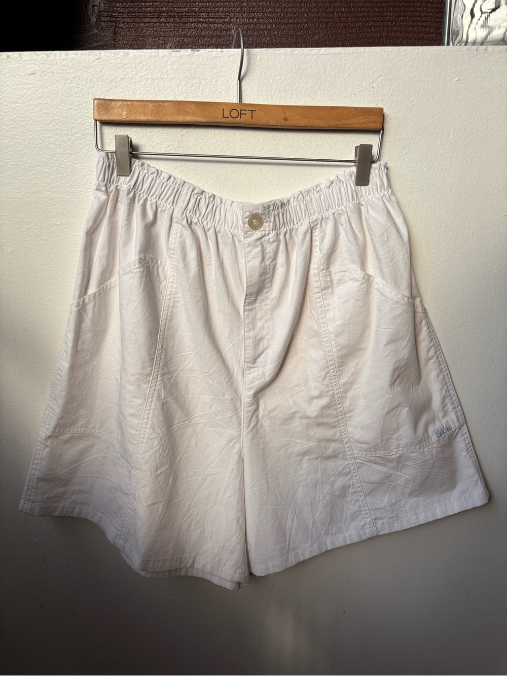 Cherokee white cotton jorts